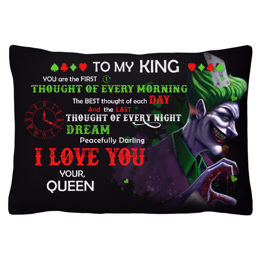 Joker & Harley Quinn Pillow For Couple Joker Pillow QH BuzzAZone
